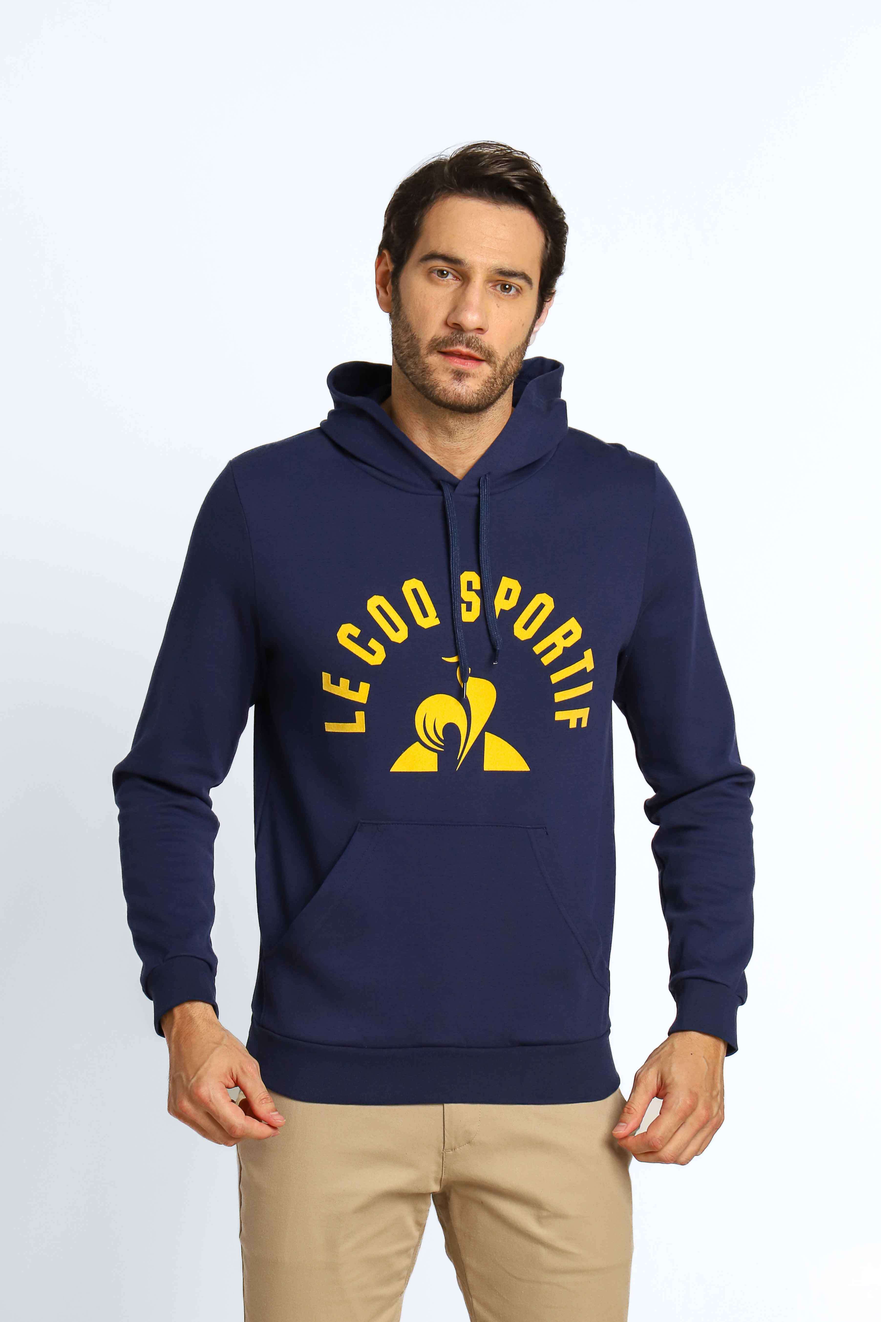 Moletom Le Coq Ess Hoody Arche Marinho C/ Estampa Central