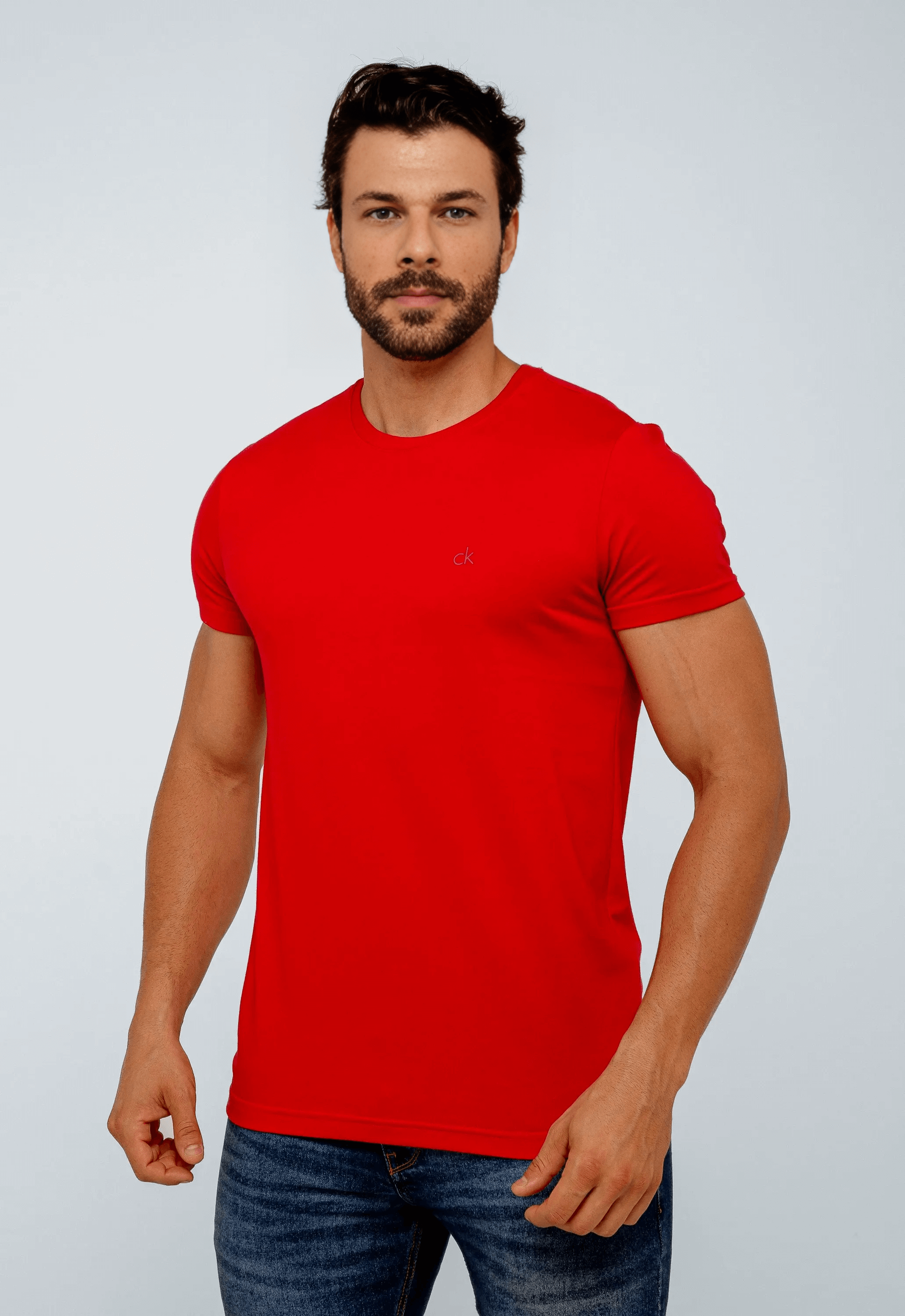 Camiseta Calvin Klein Jeans Ck no Peito