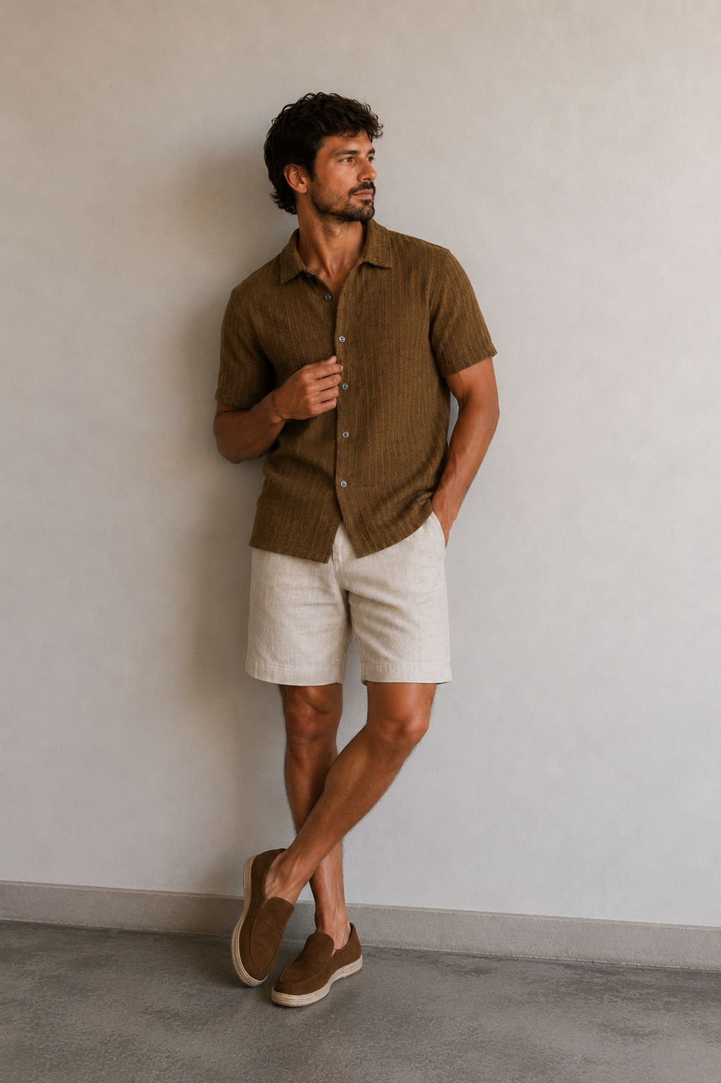 Camisa Sergio K MC Tricot Canelado