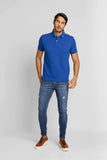Polo Masculina Regular Fit Tommy Hilfiger Azul Bic