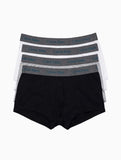 Kit Calvin Klein 4 Cuecas Underwear Branco/Cinza/Preto