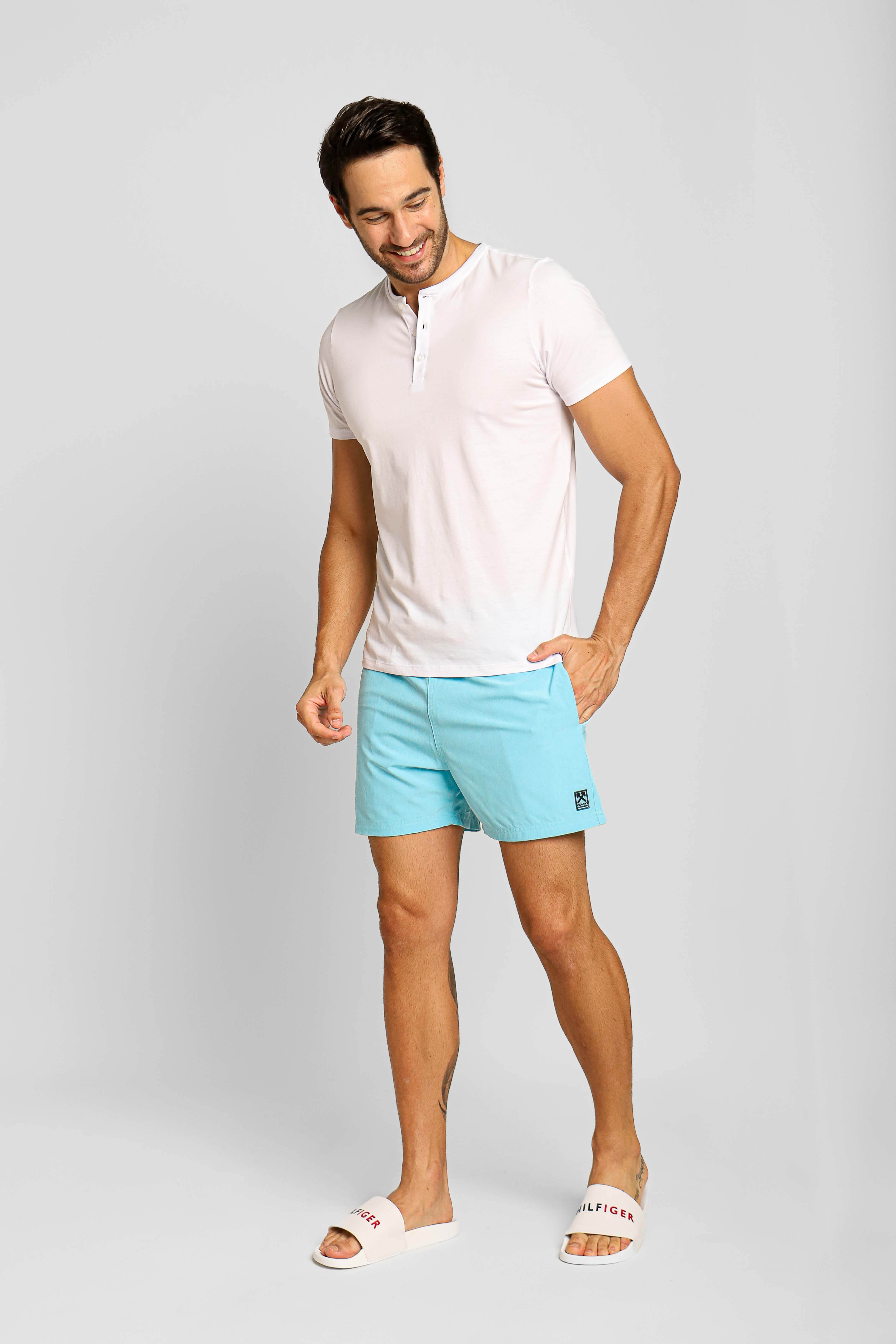 Short Boxer Eleven Basico Texturizado Azul