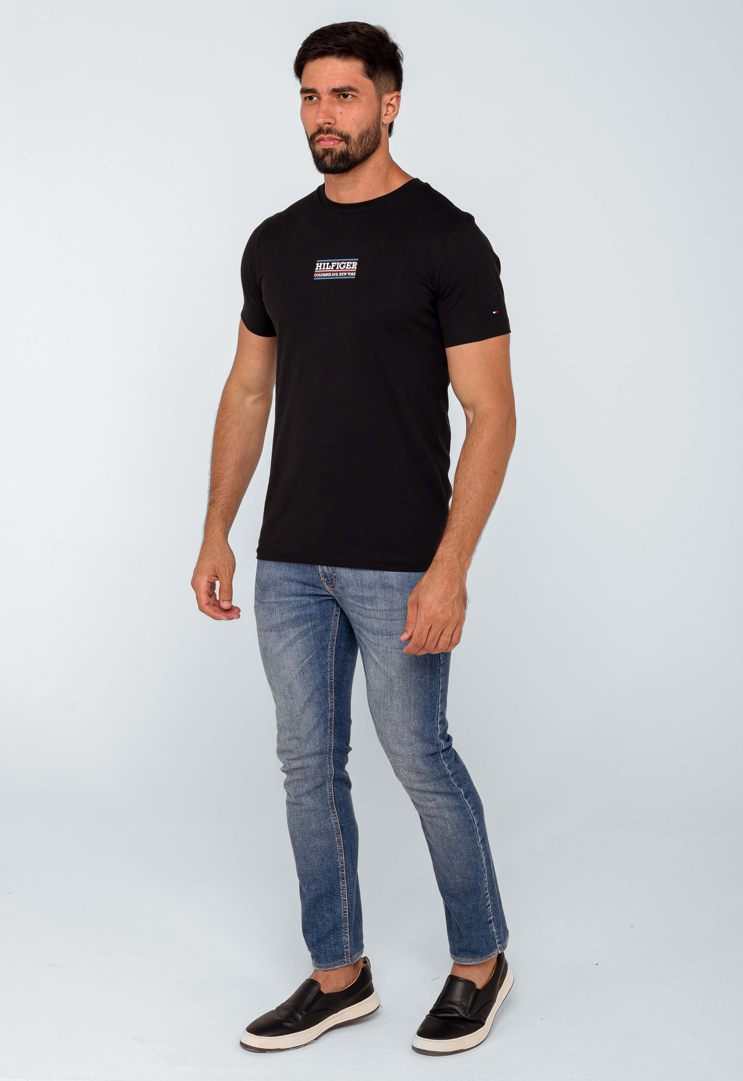 Camiseta Tommy Hilfiger Logo Central Small