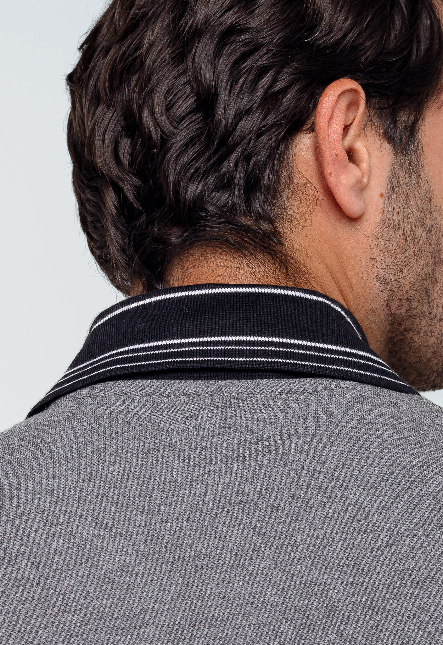 Polo Masculina Regular Fit Lacoste Cinza