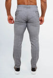 Calça Masculina Dom Henrico Slim com Ajuste Quadriculada
