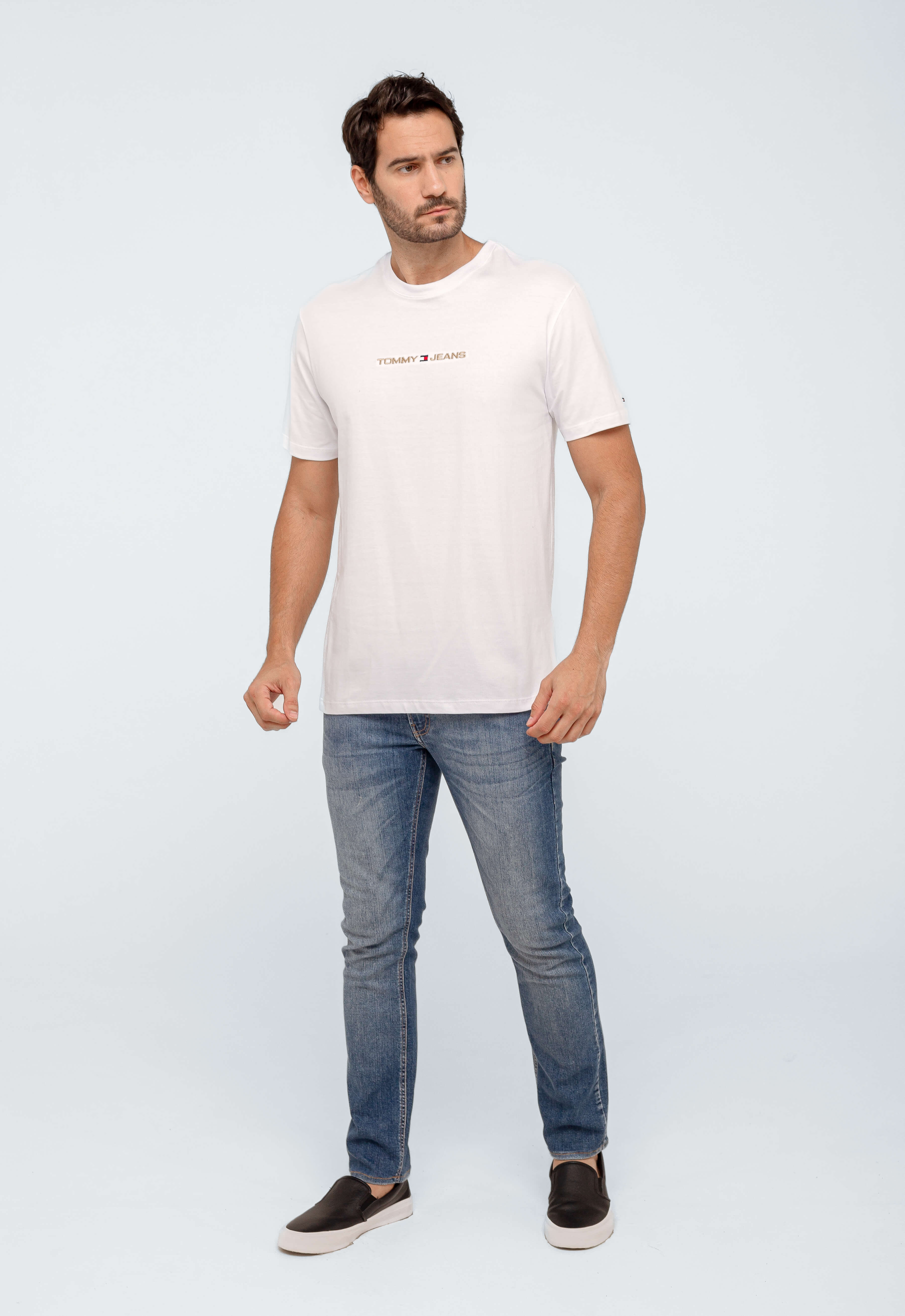 Camiseta Tommy Hilfiger Jeans Logo Central