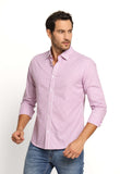 Camisa Dom Henrico Ml Slim Fit Lilas Quadriculada
