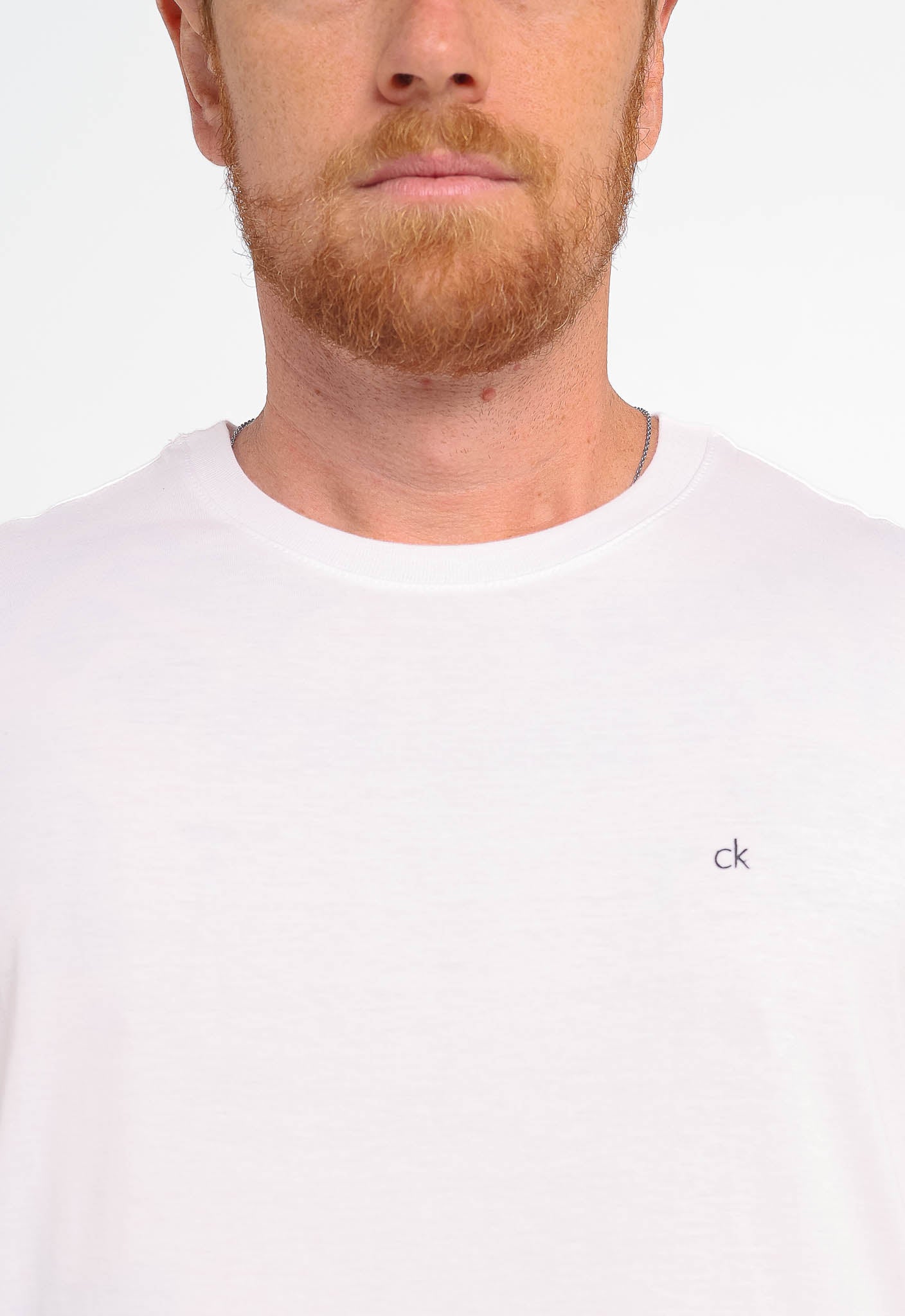 Camiseta Calvin Klein Logo Peito Ck Silkado