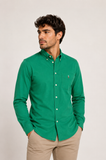 Camisa RL Oxford ML Verde Bandeira Poney Colorido