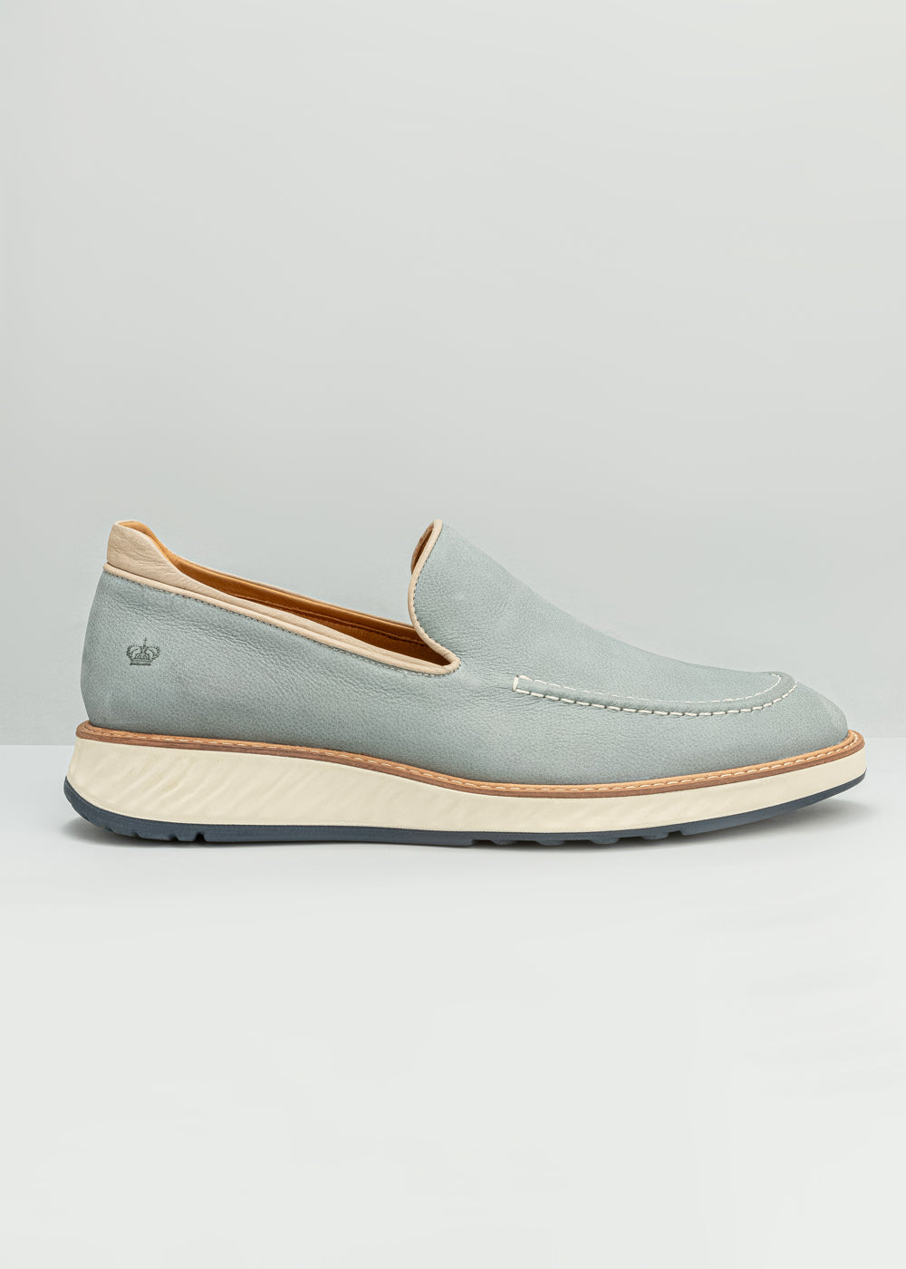 Mocassim Dom Henrico Chamoa Cabernet Bone Azul 384033C