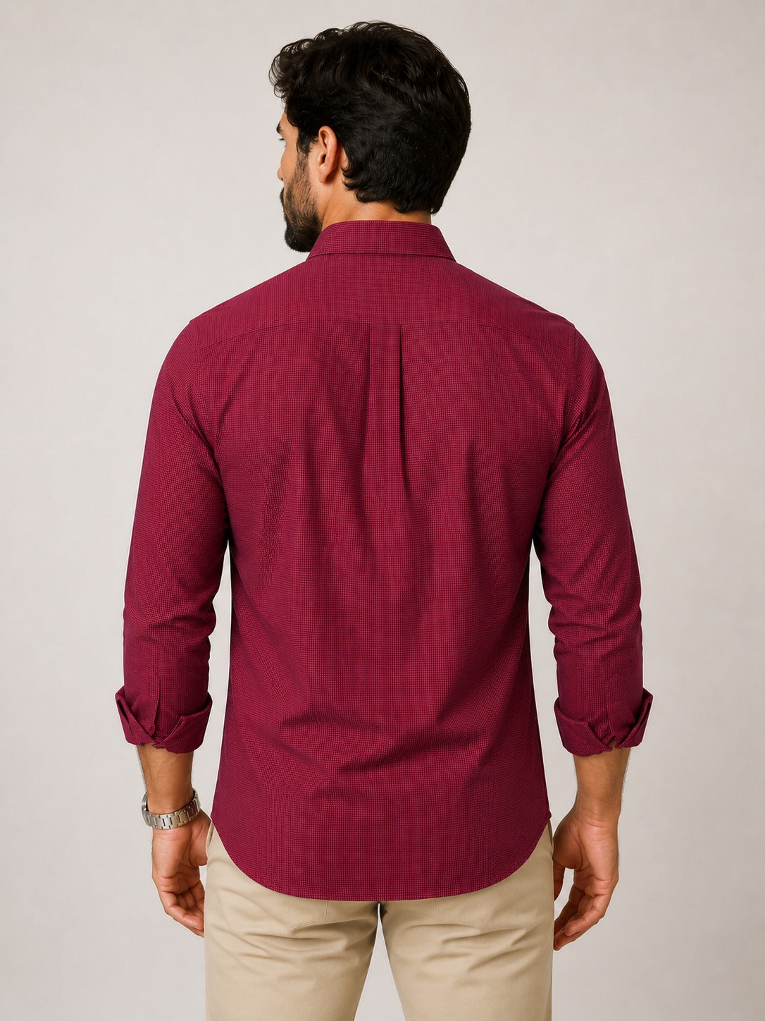 Camisa RL Custom Fit Ml Vermelho / Small Poney Verde