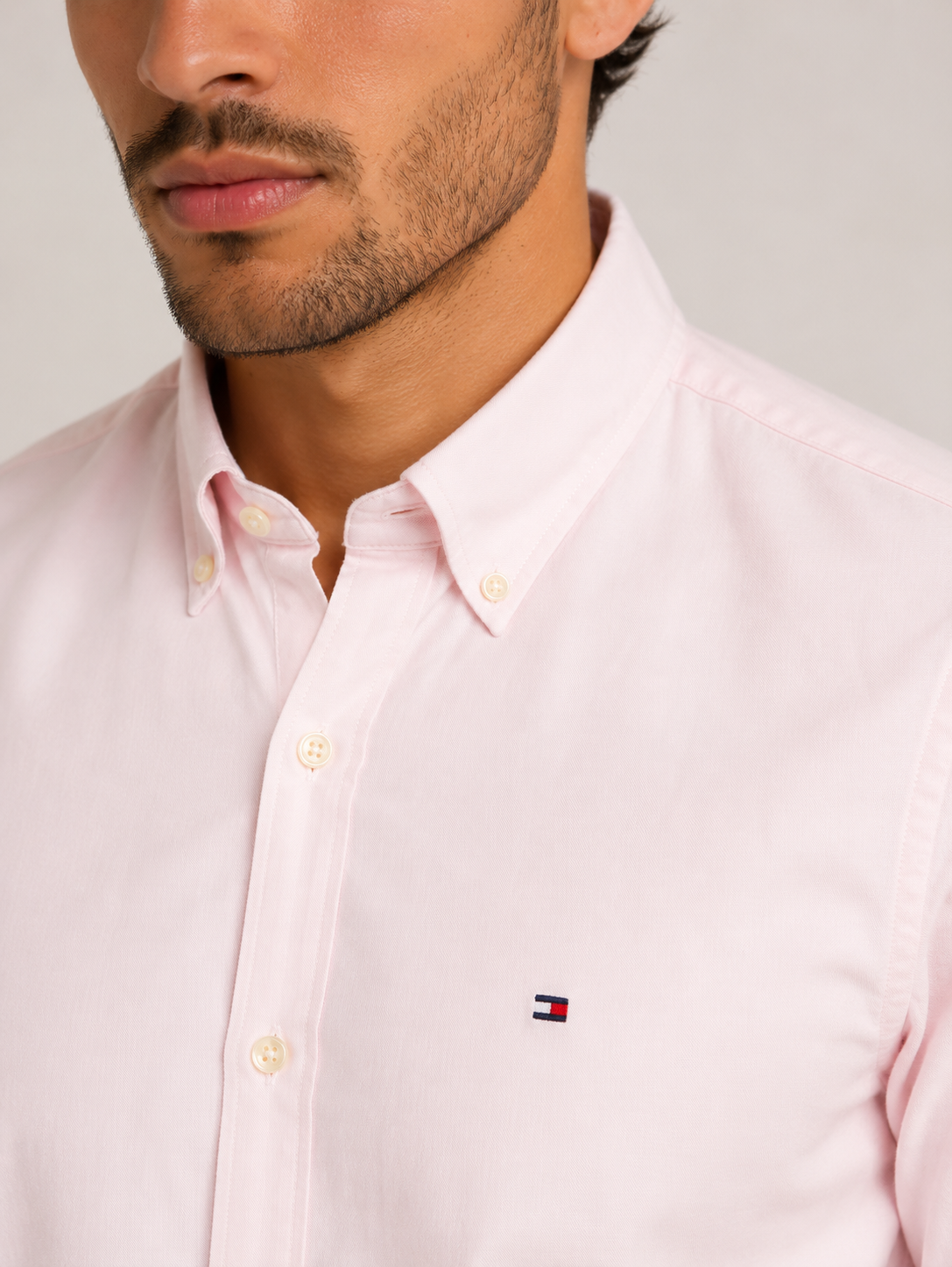 Camisa Tommy Hilfiger ML Rosa