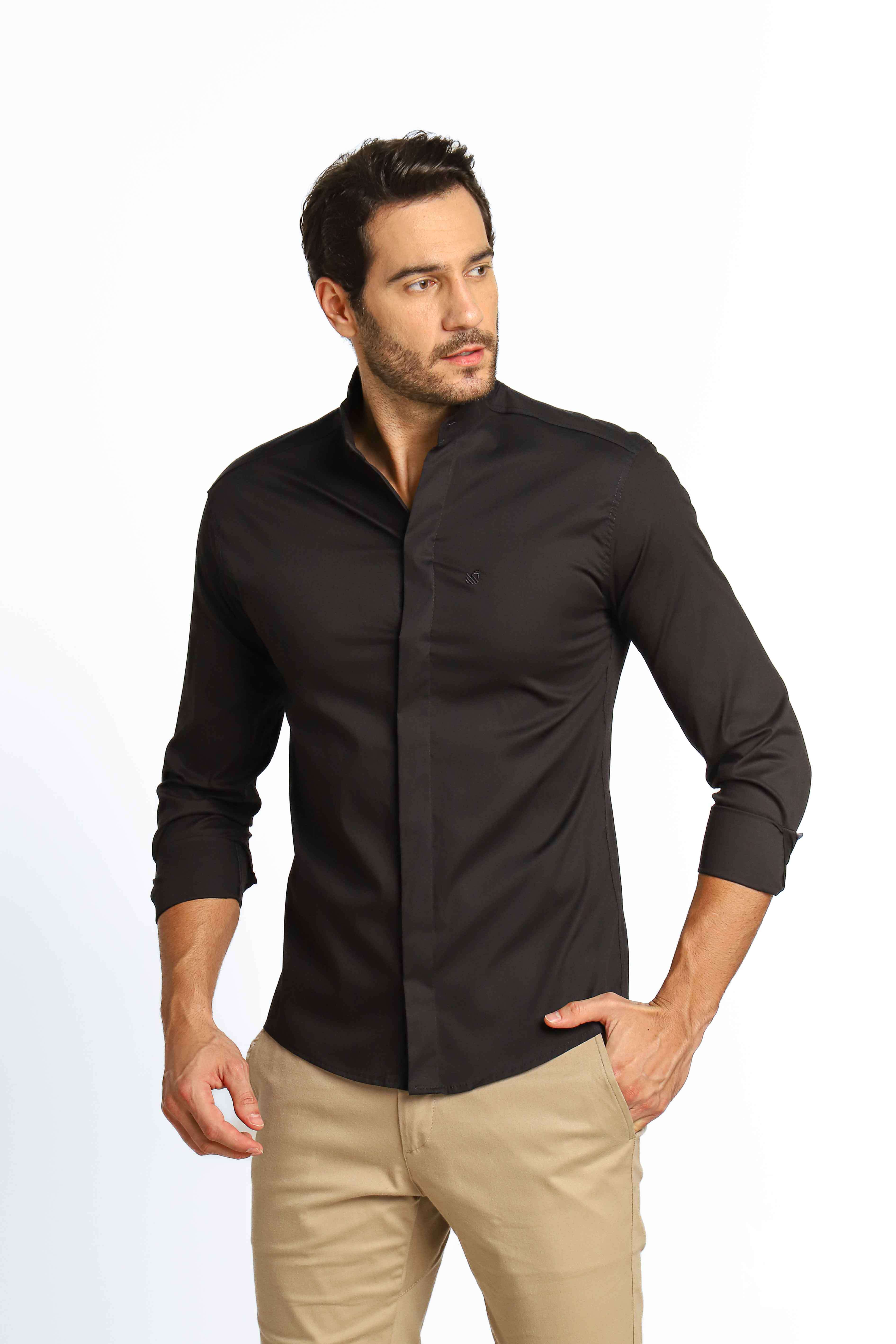 Camisa Scavo ml Slim Gola Padre - Live