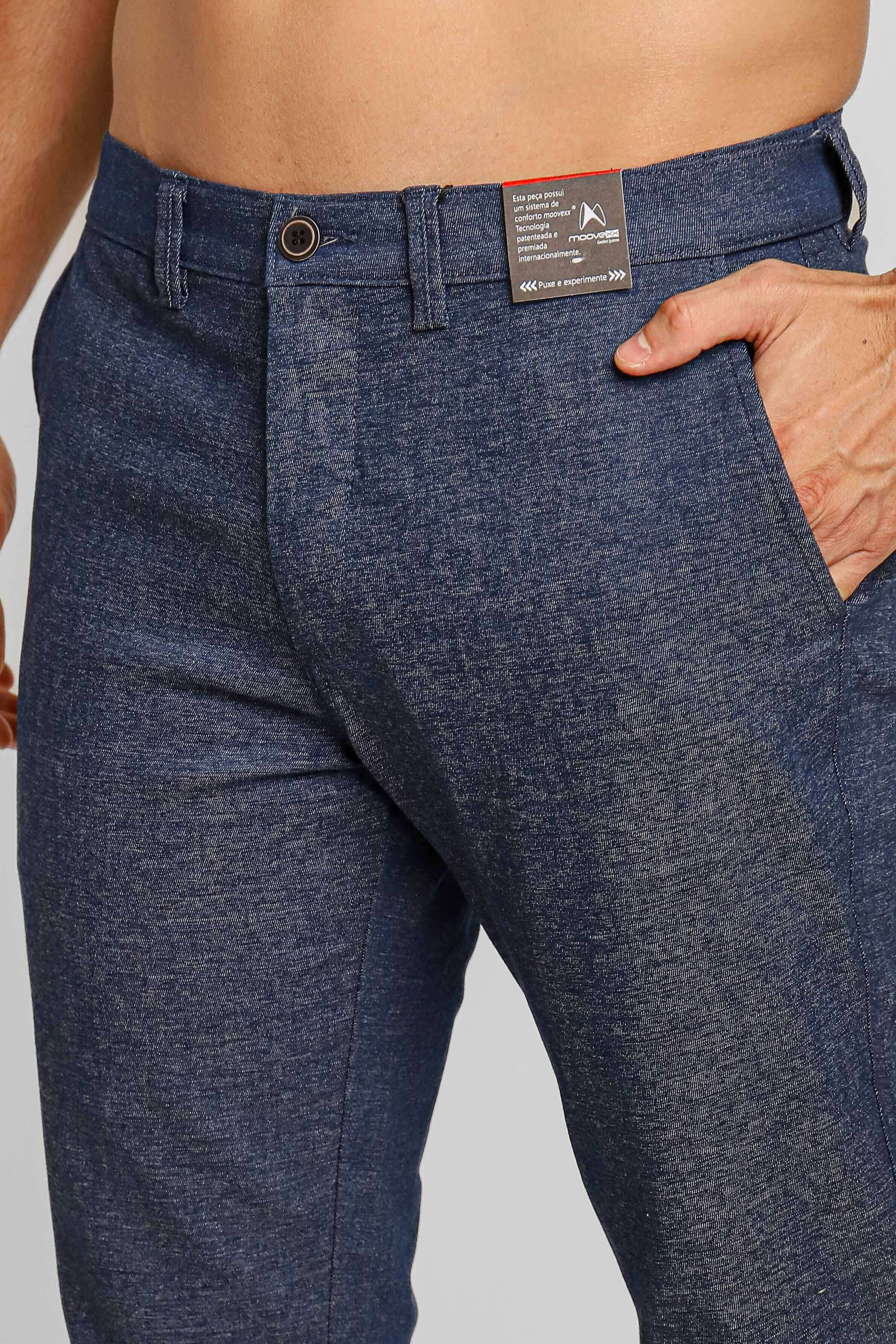 Calça Masculina Dom Henrico Slim Fit com Moovexx