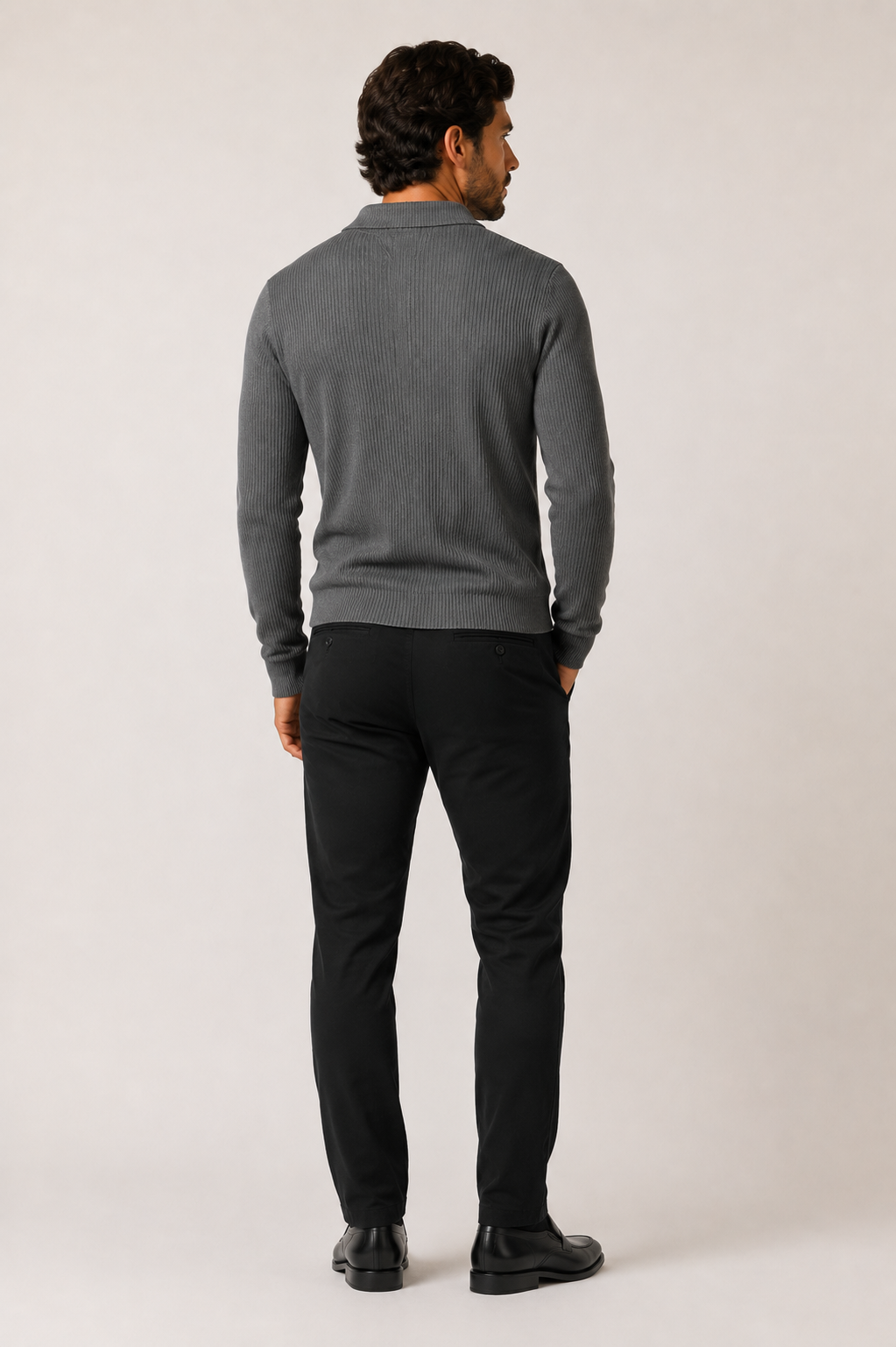 Camisa Sergio K Polo ML Tricot Canelado