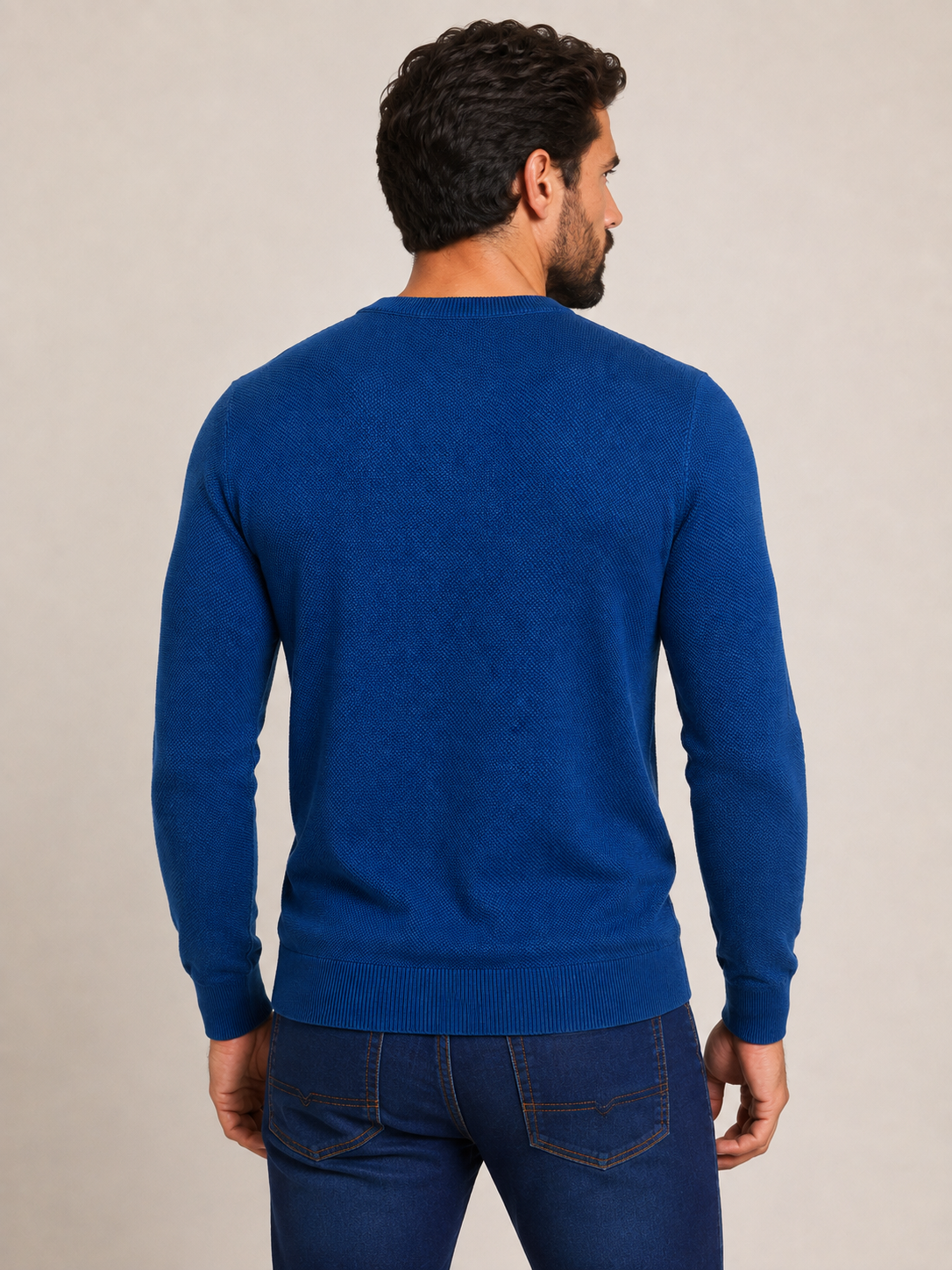 Sueter Tommy Hilfiger Masculino Azul Estrutura