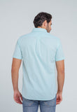 Camisa RL Manga Curta Custom Fit Xadrez Verde Ponei Laranja