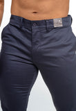 Calca Kanzo Slim Marinho Bolso Faca 23422