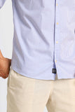 Camisa John John Kell ml Listrada Azul