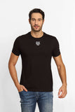 Camiseta Diesel Slim Logo Central Preta - Sale