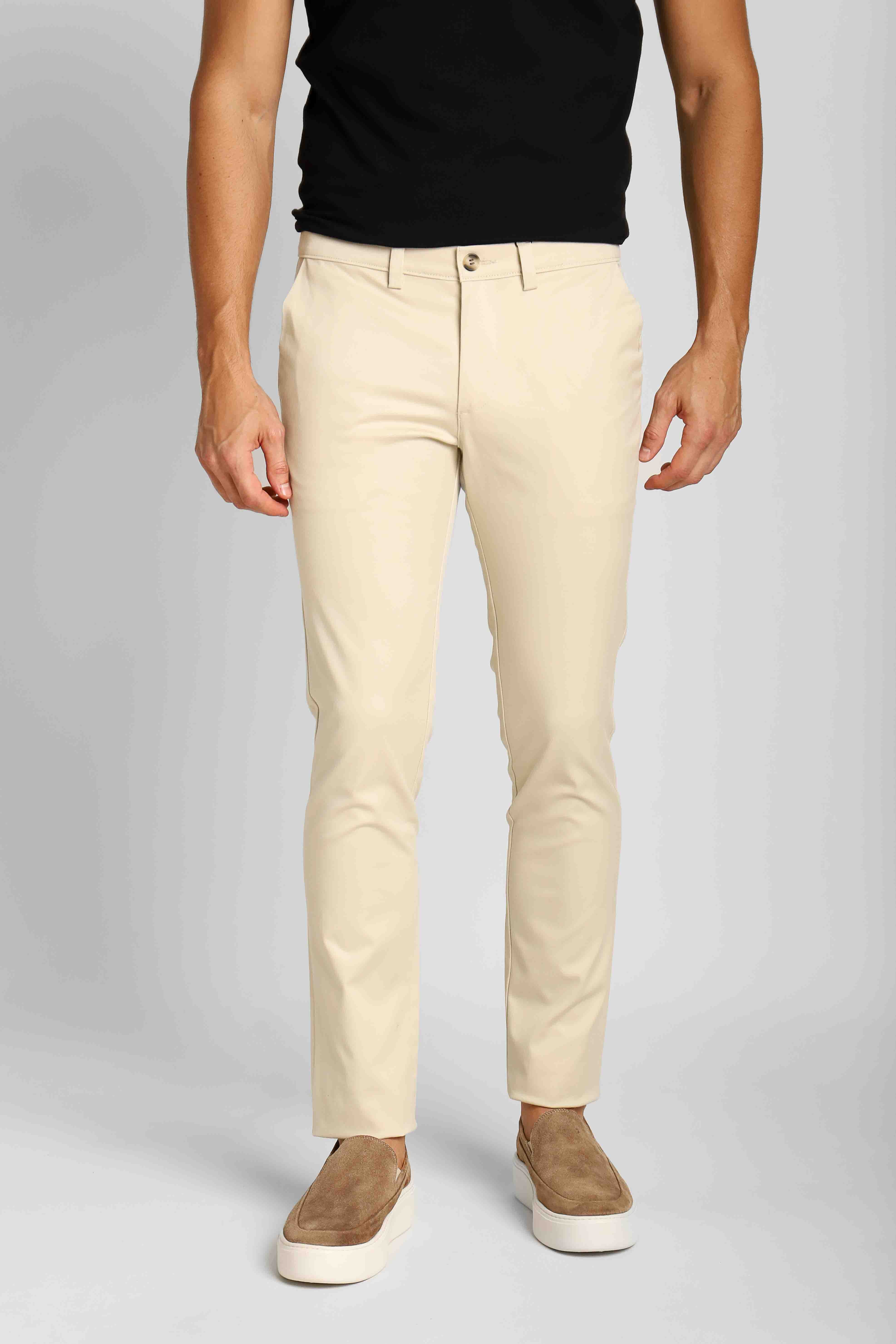 Calça Masculina Dom Henrico Alfaiataria em Sarja Super Slim