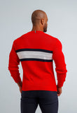 Suéter Tommy Hilfiger New Vermelho Logo Maior