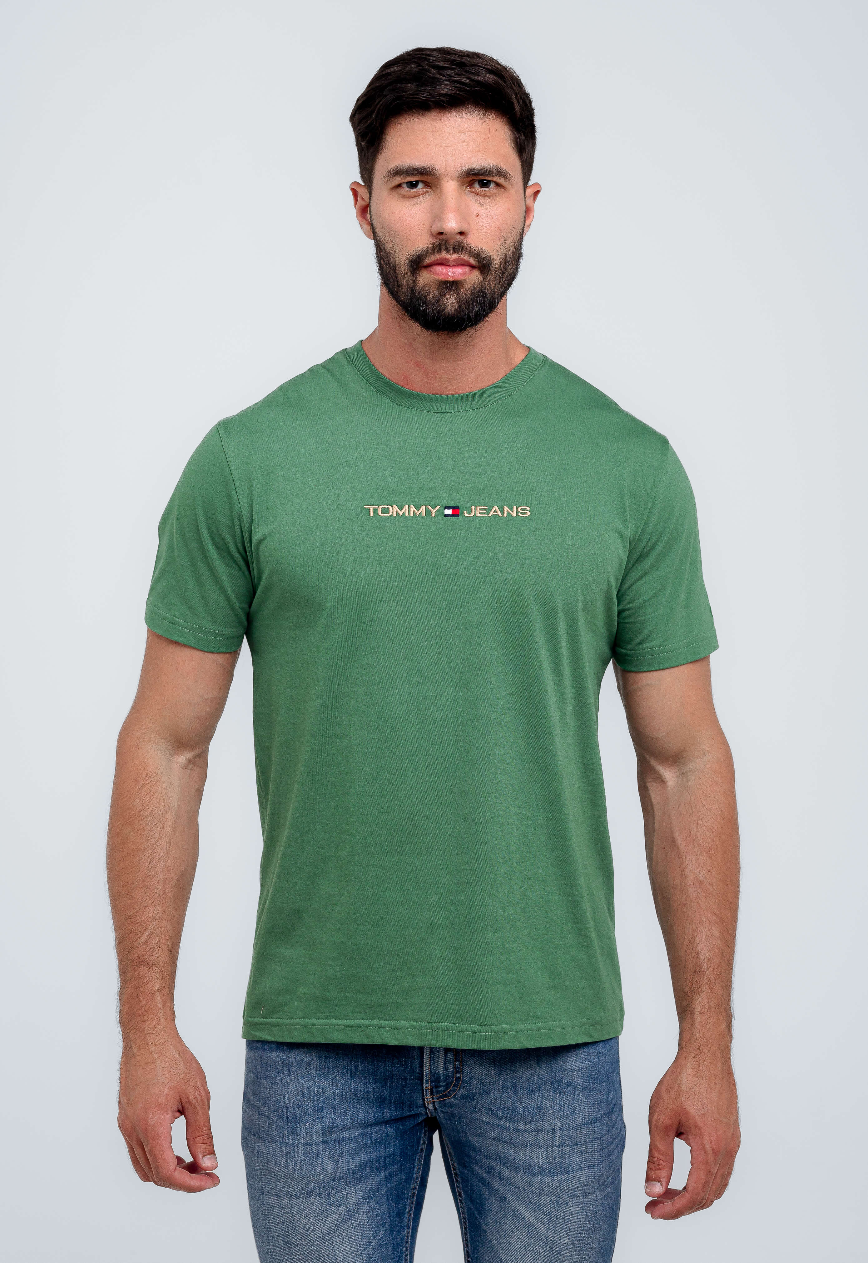 Camiseta Tommy Hilfiger Jeans Logo Central