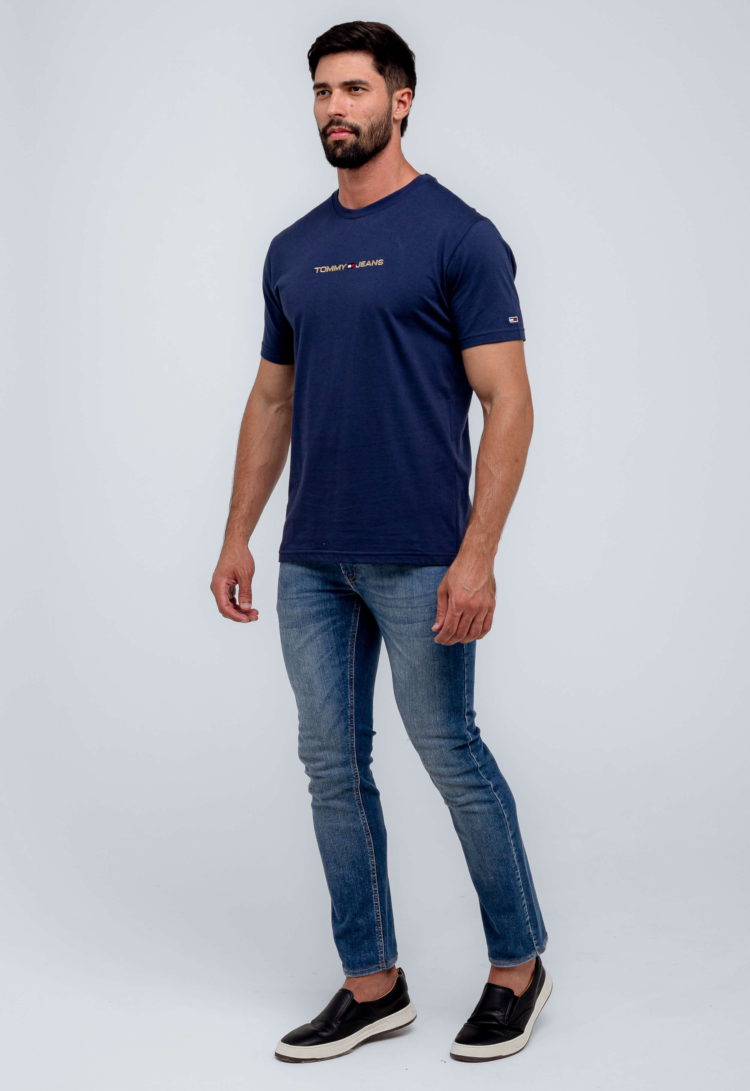 Camiseta Tommy Hilfiger Jeans Logo Central