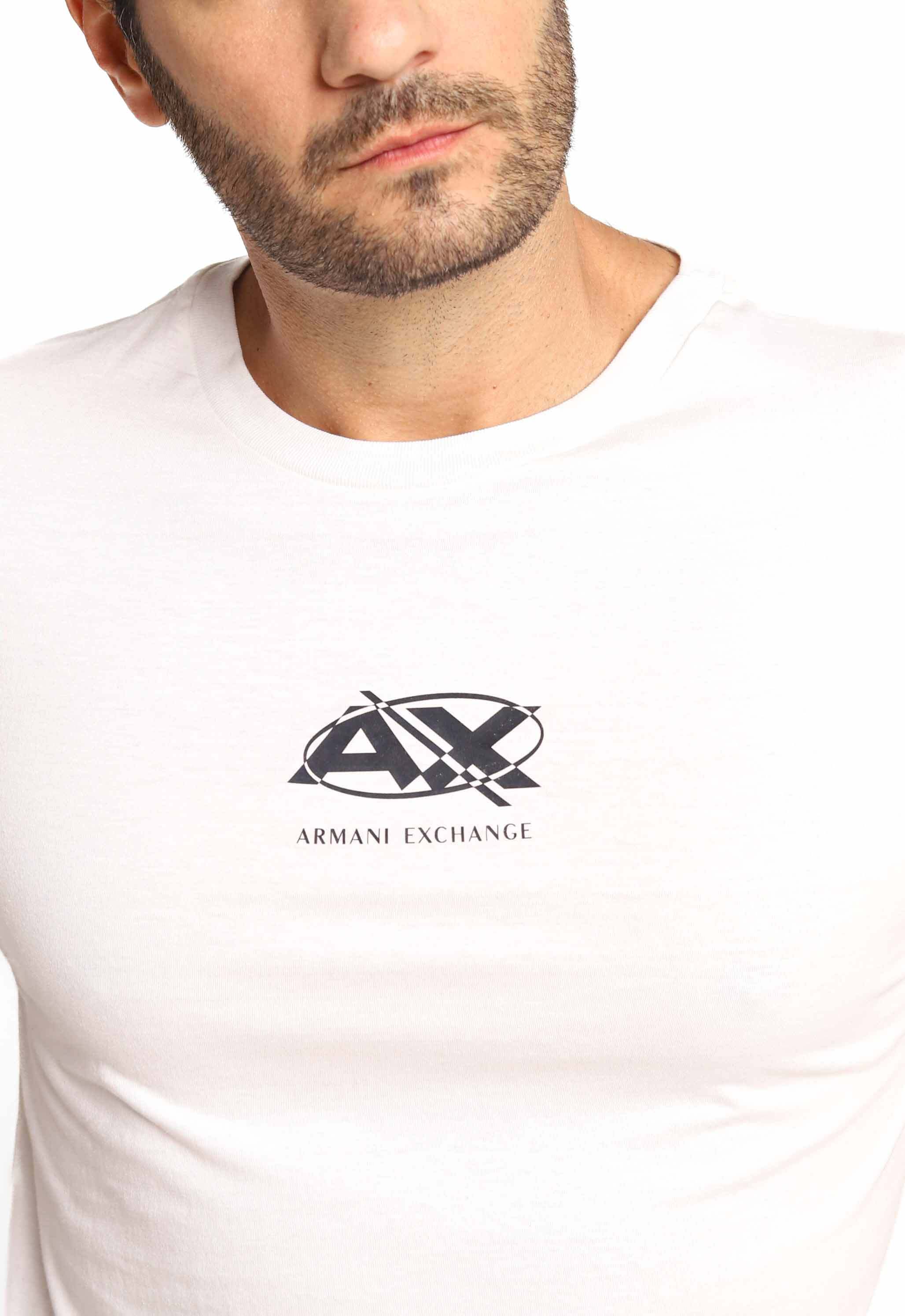 Camiseta Armani Exchange Regular Fit Logo Central - Sale