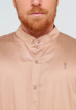 Camisa Zip Off Gola Padre Bege 899