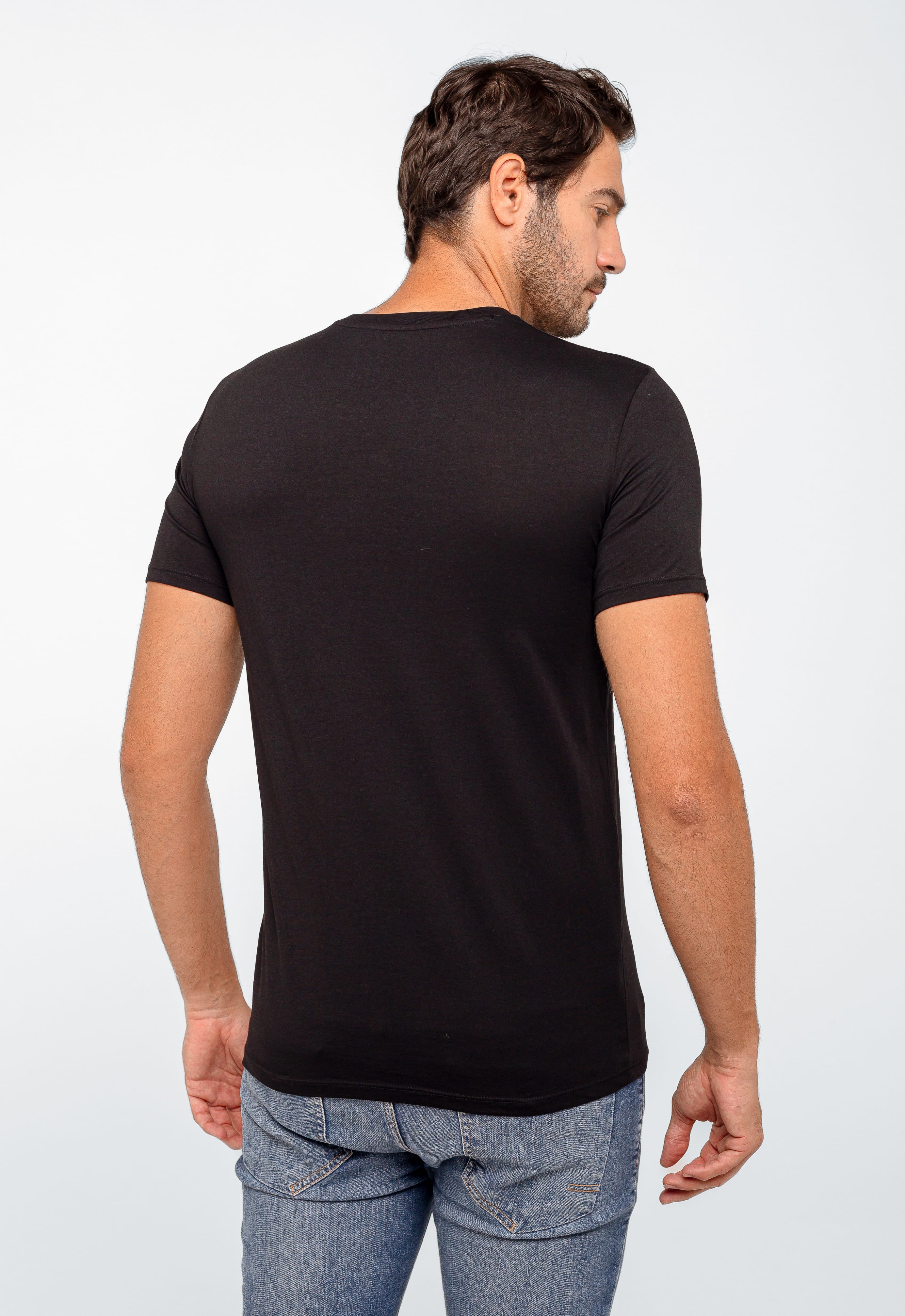 Camiseta Armani Exchange Logo Central Circular
