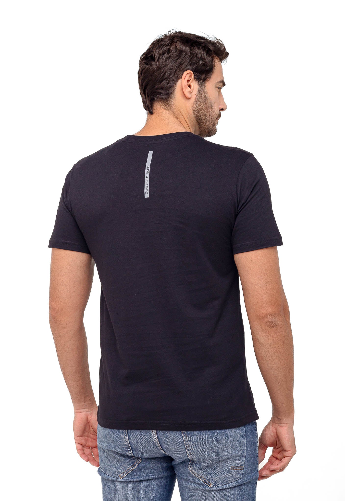 Camiseta Calvin Klein Jeans Logo Central  - Sale