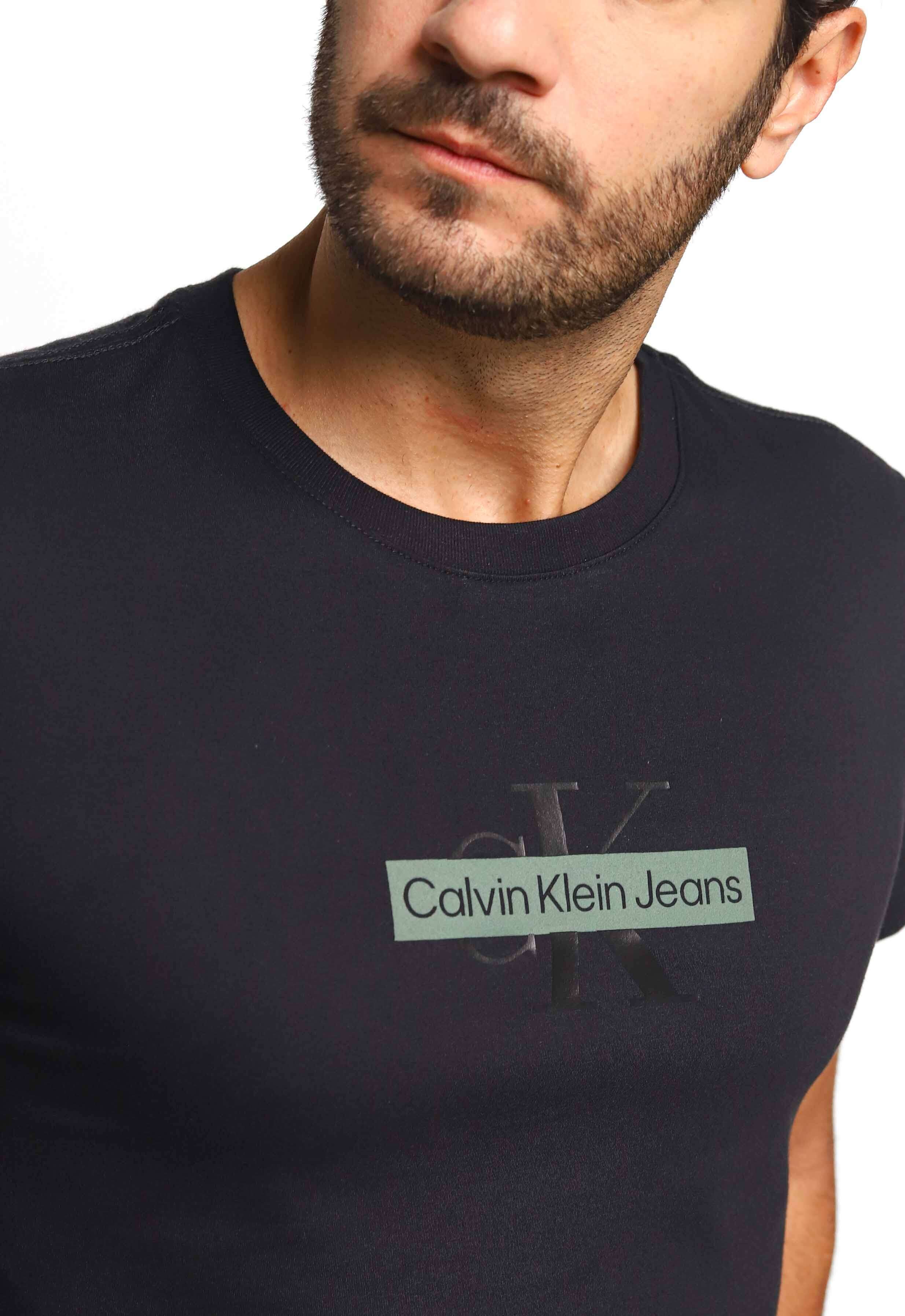 Camiseta Calvin Klein Jeans Logo Central - Sale