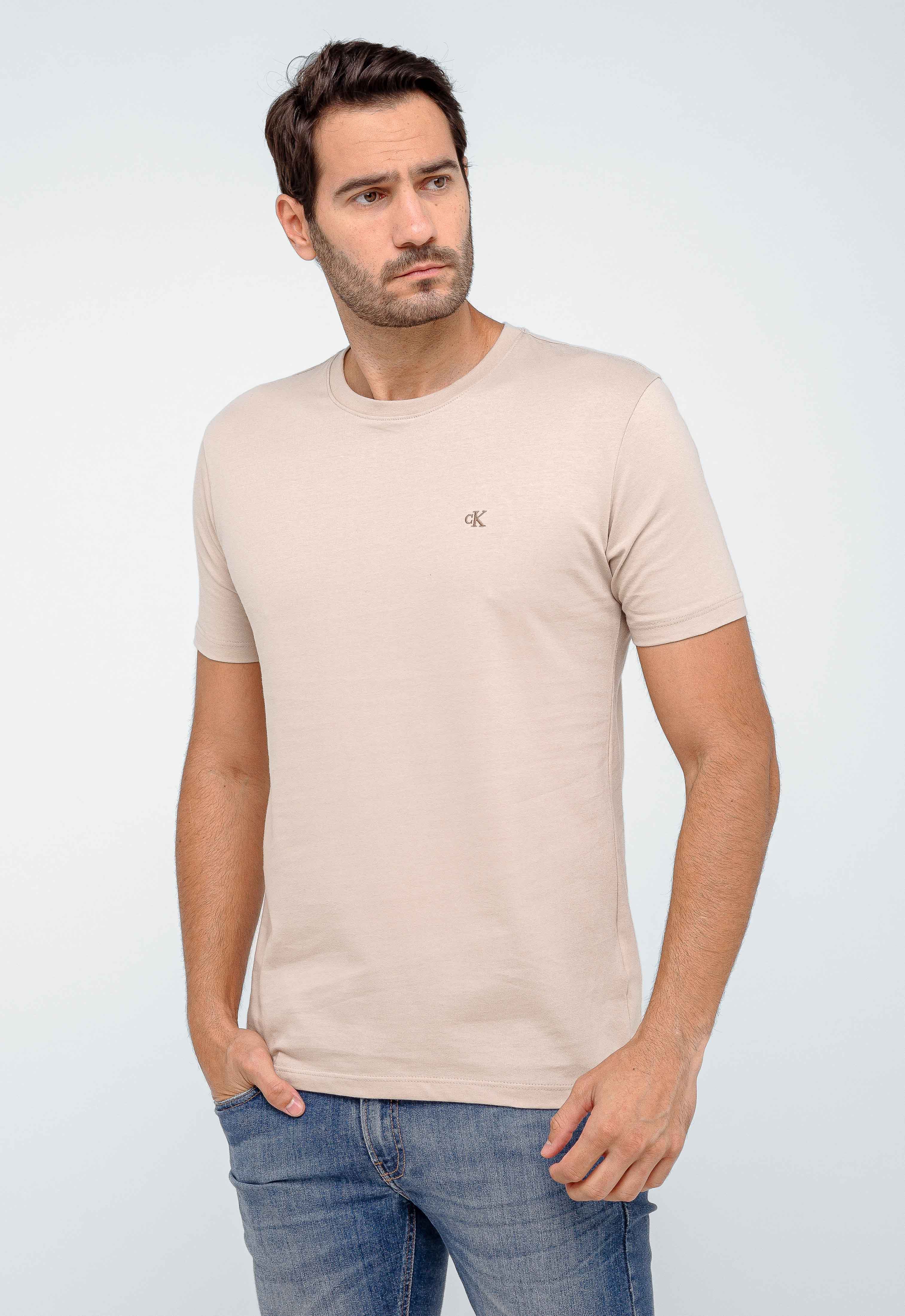 Camiseta Calvin Klein Logo Peito Bordado