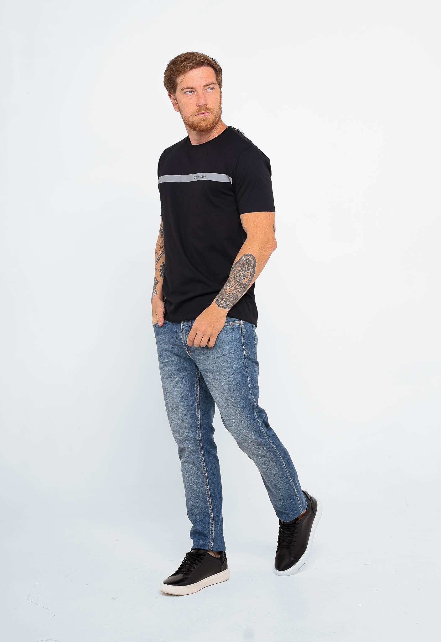 Camiseta Calvin Klein Básica Logo Faixa