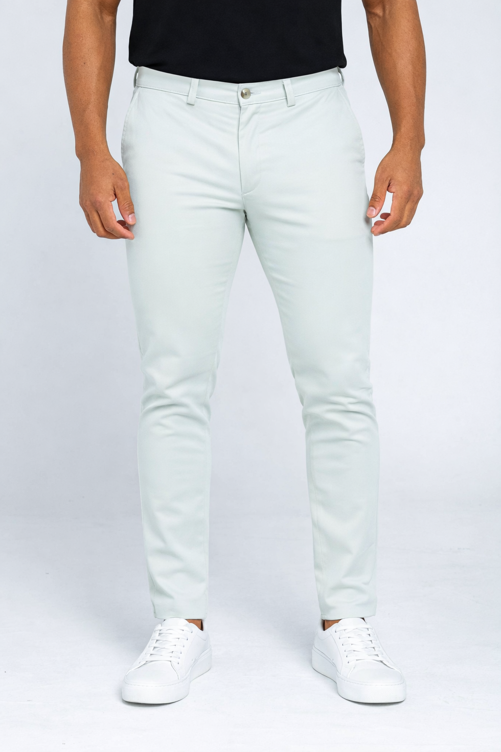 Calça Kanzo Skinny Fit Bege Claro Impermeável 330