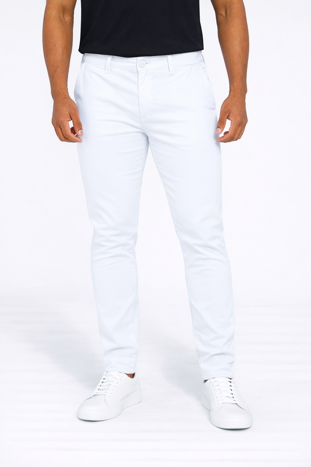 Calça Masculina Alfaiataria Zip Off Branca