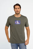 Camiseta Calvin Klein Jeans Logo Central - Sale
