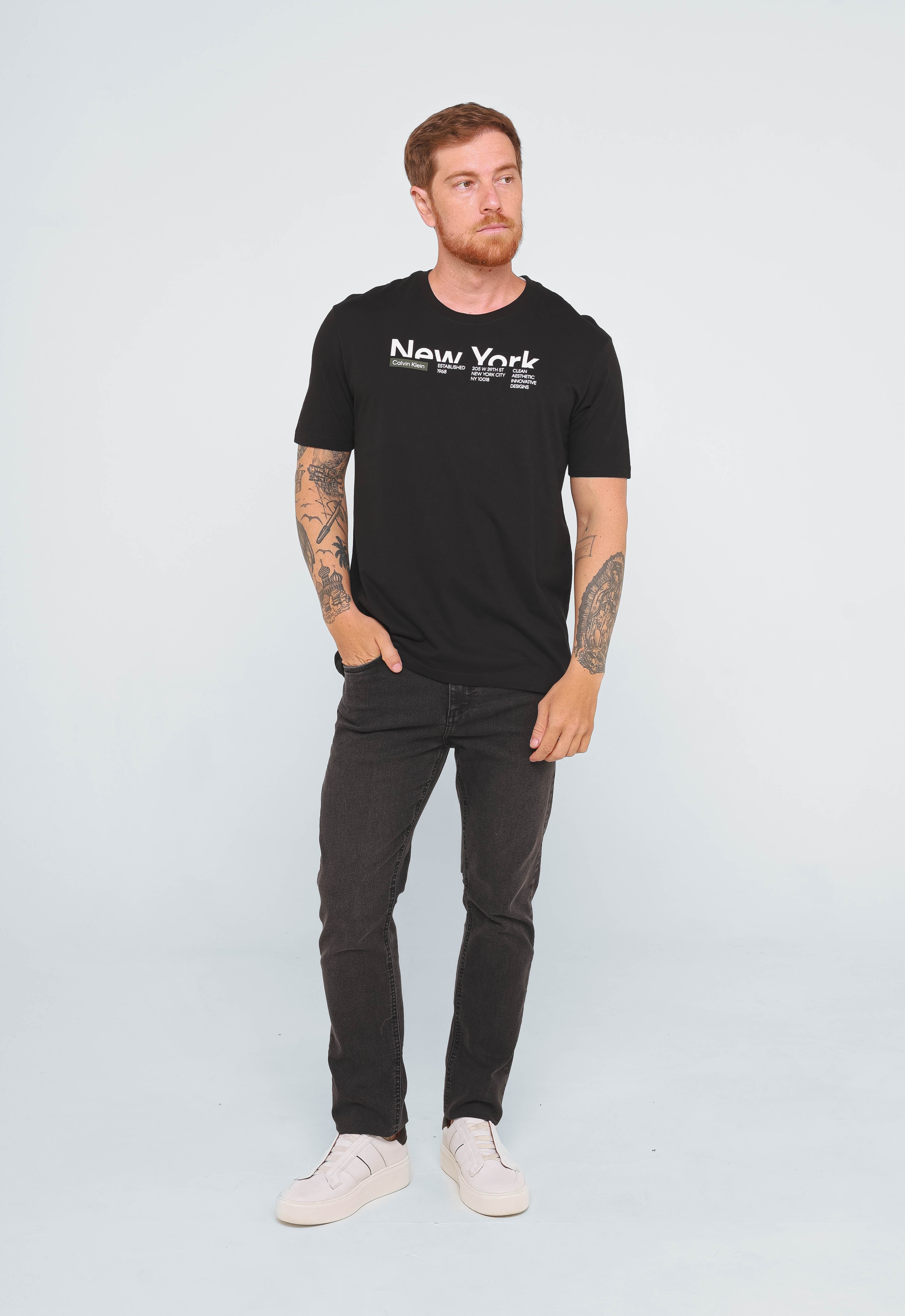Camiseta Calvin Klein New York Preto