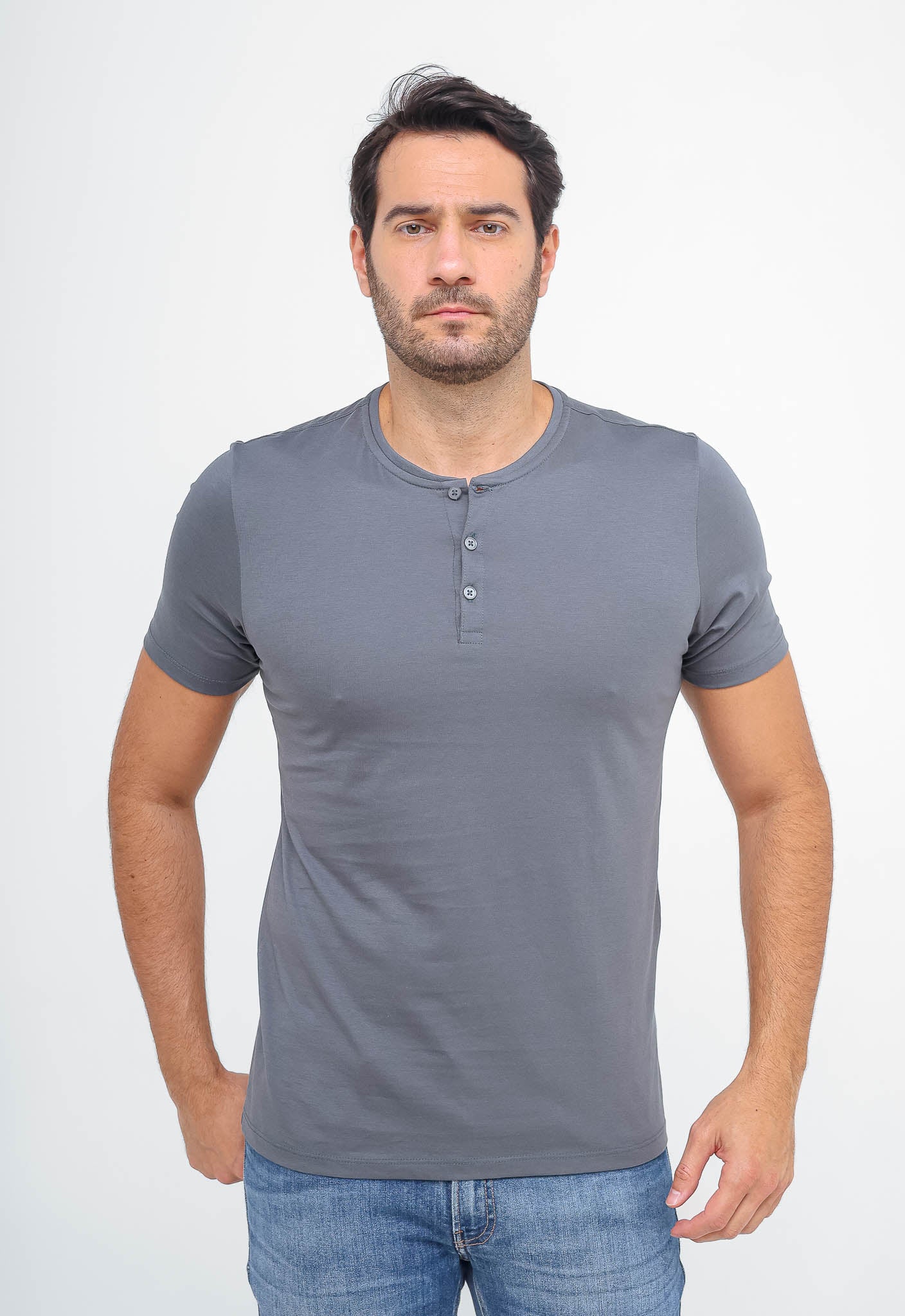 Camiseta Dom Henrico Henley Pima