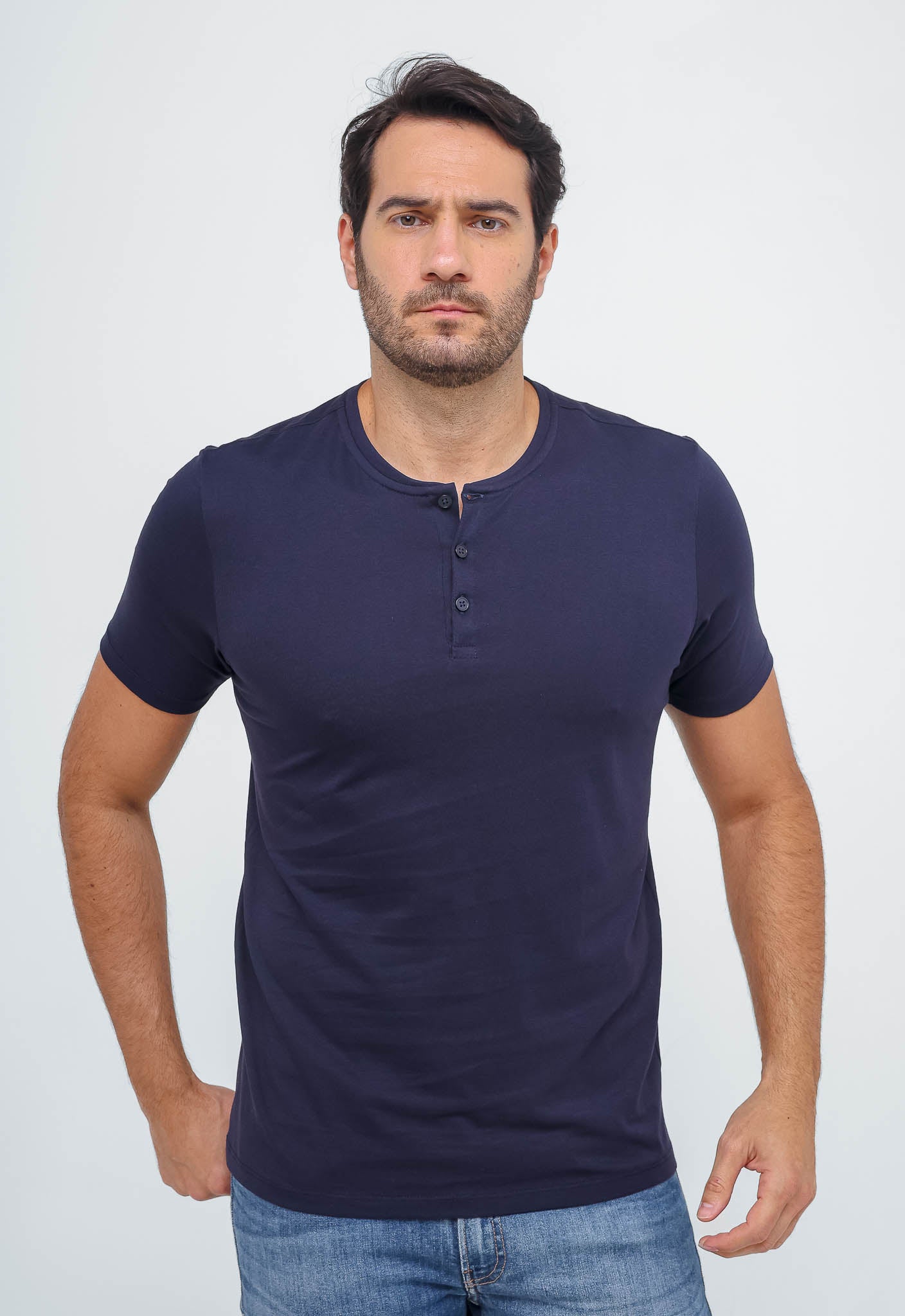 Camiseta Dom Henrico Henley Pima