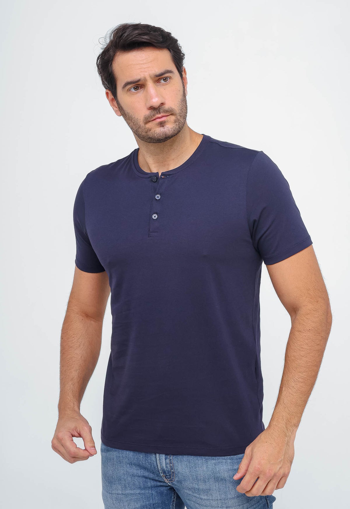 Camiseta Dom Henrico Henley Pima