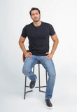 Camiseta Dom Henrico Henley Pima