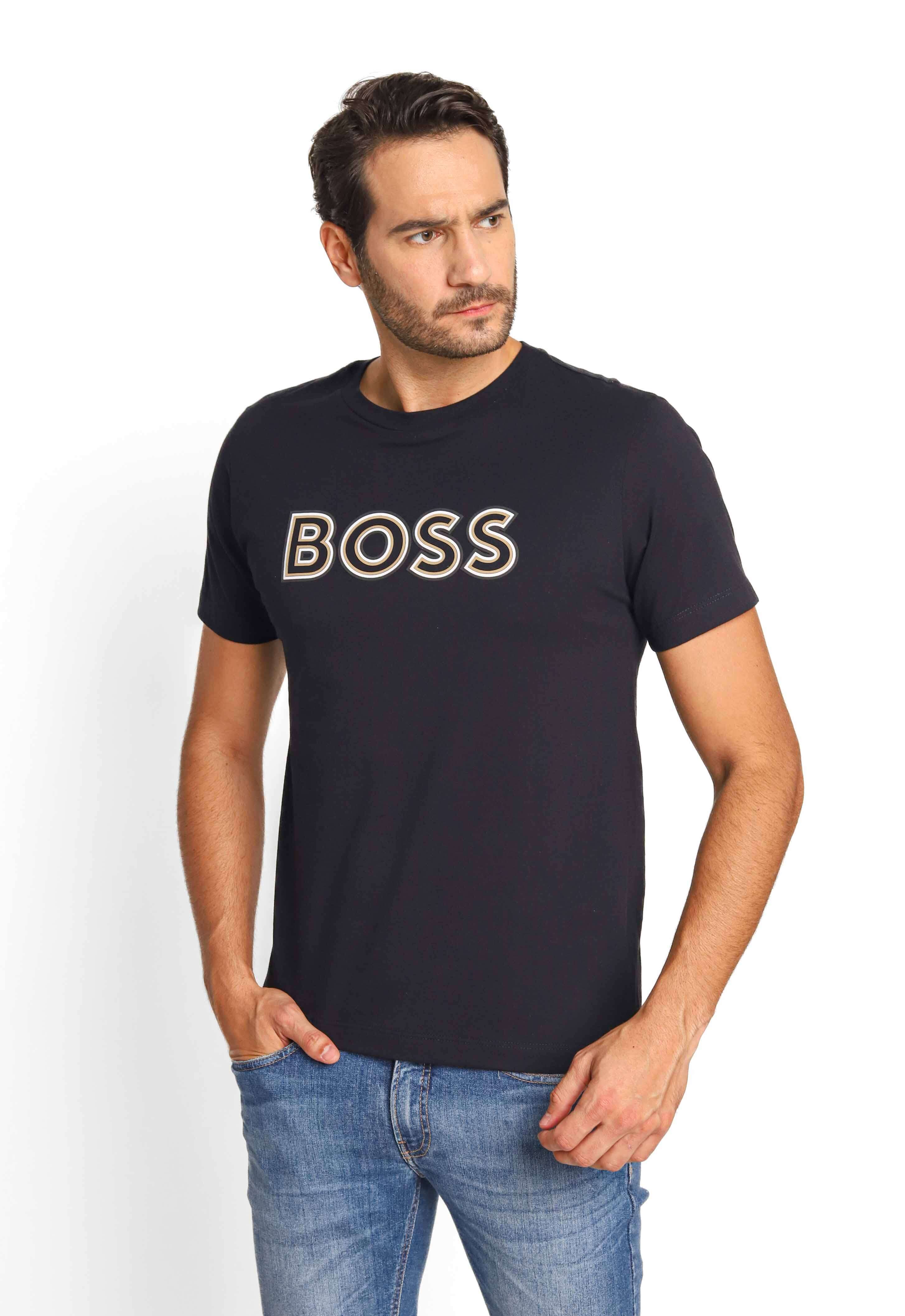 Camiseta Hugo Boss Logo Central. - LIVE
