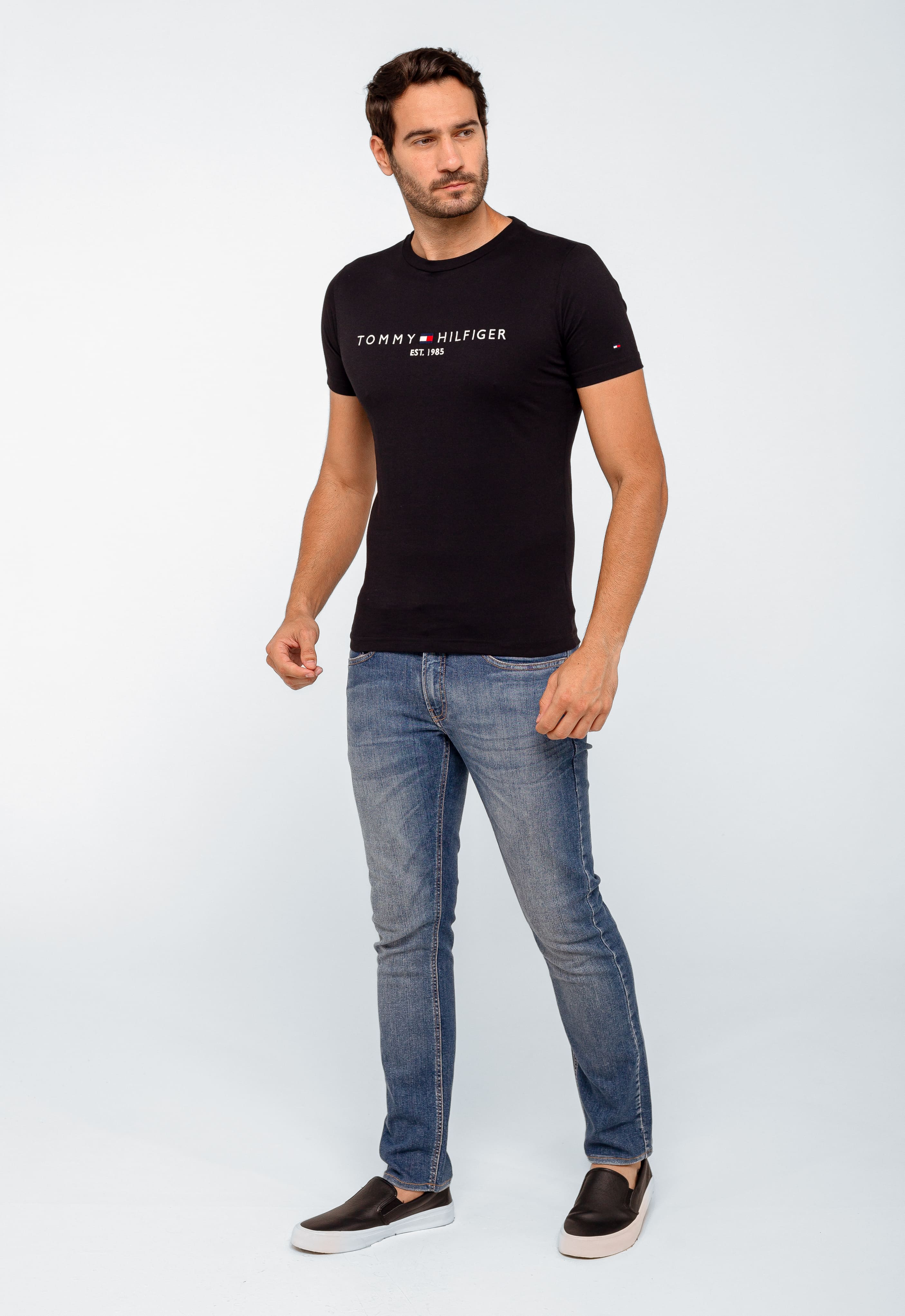 Camiseta Tommy Hilfiger Logo Tee Est. 1985 - Sale