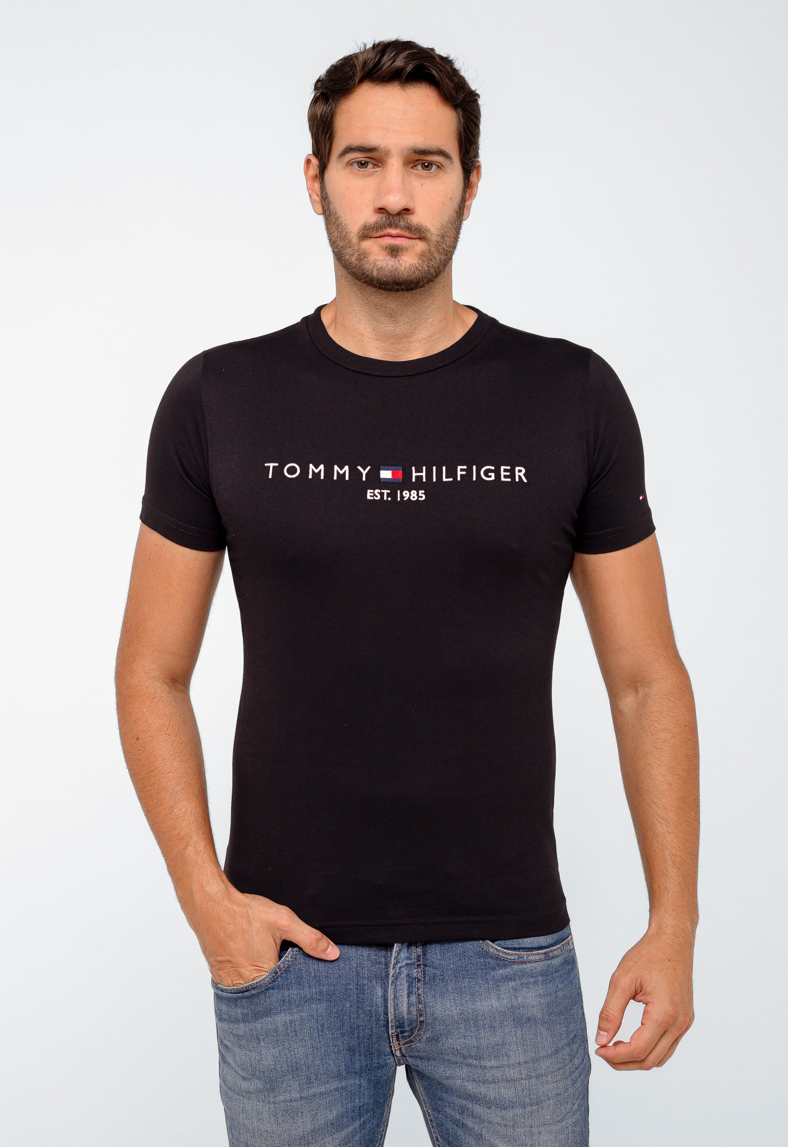 Camiseta Tommy Hilfiger Logo Tee Est. 1985 - Sale