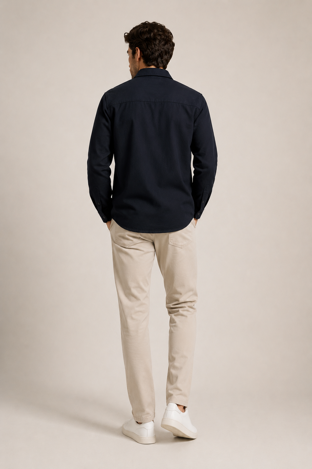 Camisa Calvin Klein ML Overshirt Fechamento Botões