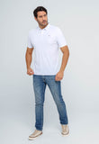 Polo Masculina Dom Henrico Poliamida Logo Peito
