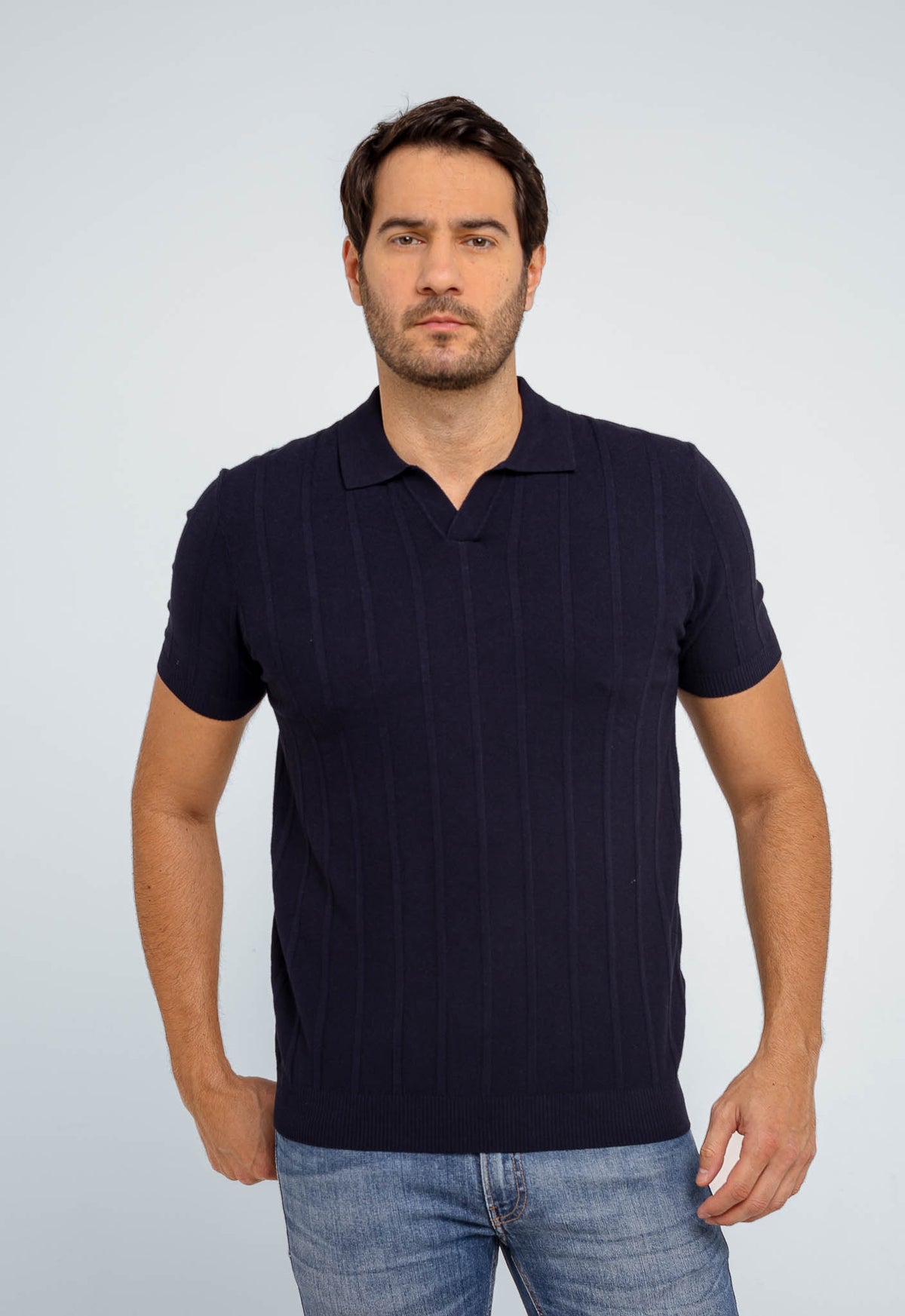Polo Masculina Dom Henrico Básica S/ Botão
