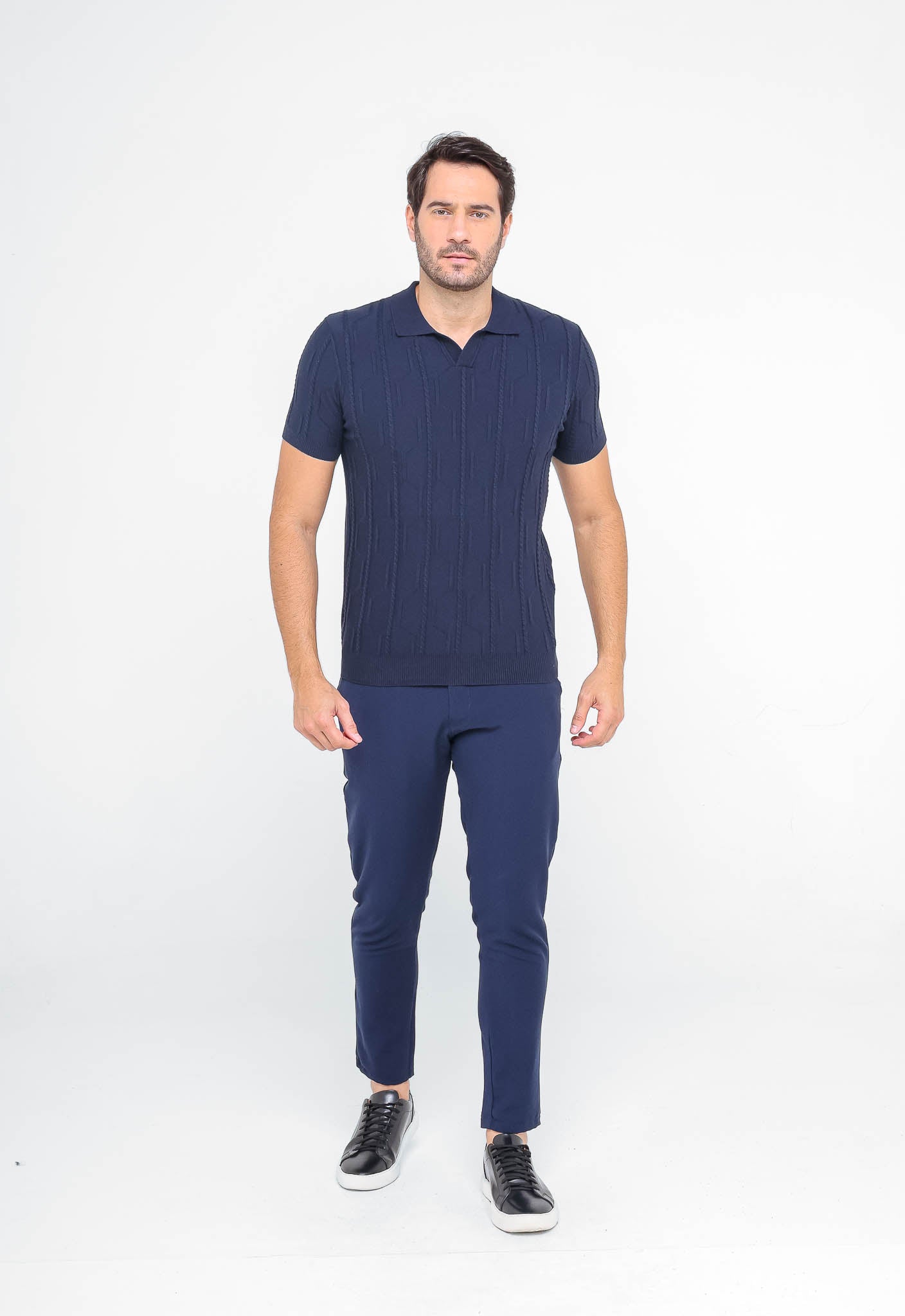 Polo Masculina Dom Henrico Texturizada